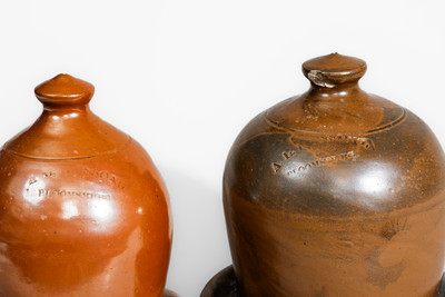 Two A.L. HYSSONG, / BLOOMSBURG, PA Stoneware Chicken Waterers