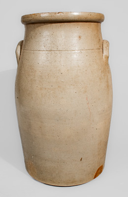 Six-Gallon HAXSTUN & CO. / FORT EDWARD, N.Y. Stoneware Churn