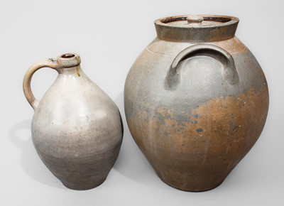 Two Pieces of Stoneware, Northeastern U.S. origin, second quarter 19th century