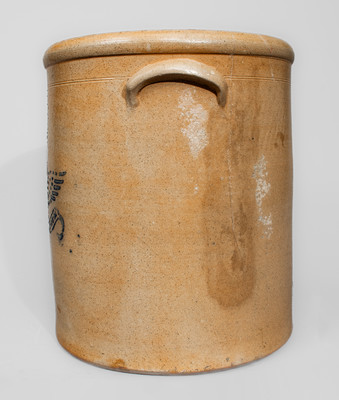 Six-Gallon Ohio Stoneware Eagle Crock, E PLURIBUS UNUM