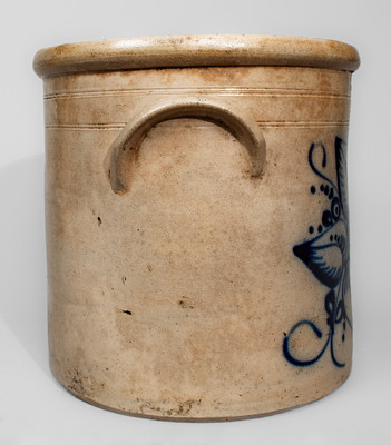 J. NORTON & CO: / BENNINGTON VT Five-Gallon Stoneware Crock, c1860