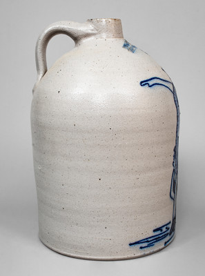 Three-Gallon Reproduction Stoneware Jug w/ Bathing Beauties Decoration (NY STATE HISTORICAL ASSOC)