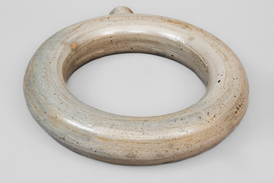 Salt-Glazed North Carolina Stoneware Ring Flask, second half 19th century