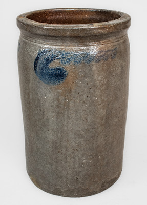 S. BELL & SON / STRASBURG, VA Two-Gallon Stoneware Jar, circa 1890