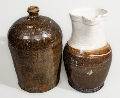 Two Pieces of South Carolina Stoneware, second half 9th century