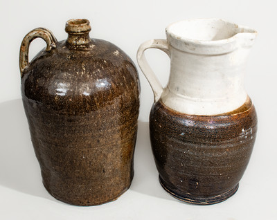 Two Pieces of South Carolina Stoneware, second half 9th century