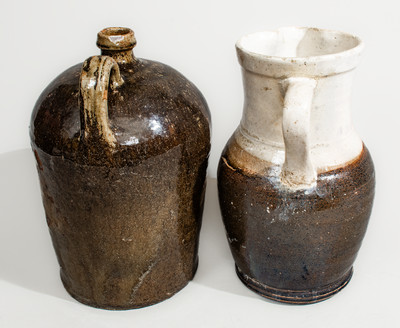 Two Pieces of South Carolina Stoneware, second half 9th century