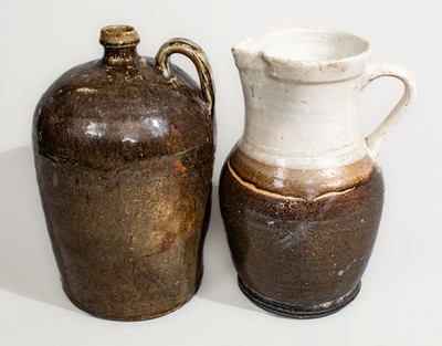 Two Pieces of South Carolina Stoneware, second half 9th century