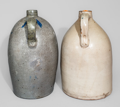Two Two-Gallon American Stoneware Jugs, fourth quarter 19th century