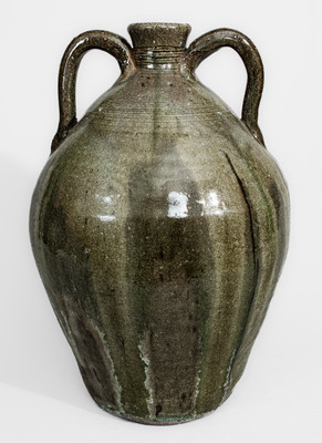 Double-Handled B.B. CRAIG / VALE, NC Stoneware Jug, circa 1975