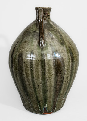 Double-Handled B.B. CRAIG / VALE, NC Stoneware Jug, circa 1975