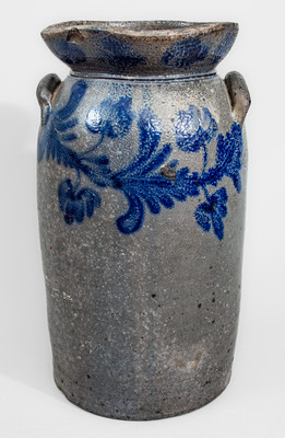 W.H. LEHEW & CO. / STRASBURG, VA Three-Gallon Stoneware Churn