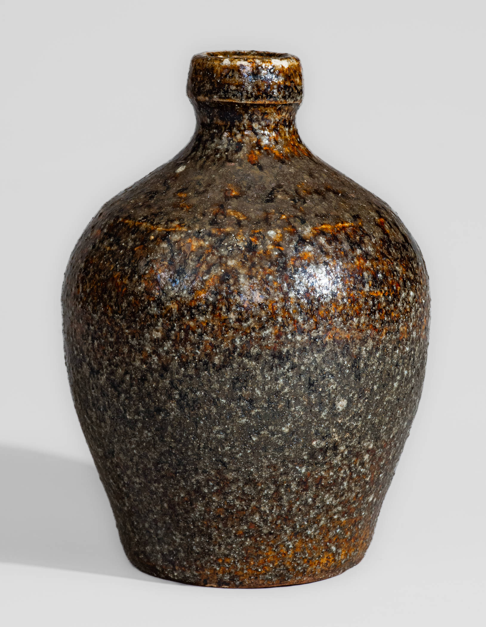 Small-Sized Buncombe County, NC Alkaline-Glazed Stoneware Jug