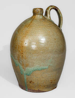 Fine J. P BODIE / MAKER Dated 1872 Stoneware Jug, Kirksey's Crossroads, Edgefield District, SC