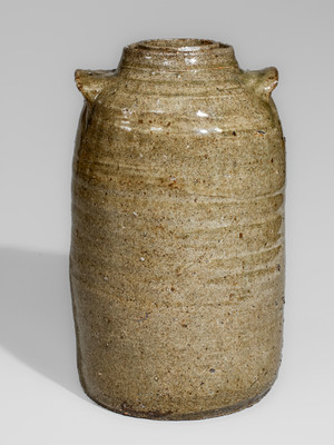 Rare Alkaline-Glazed Upstate SC Stoneware Canning Jar, second half 19th century