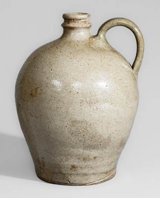 Small-Sized attrib. Amos Landrum, Shaw's Creek, Edgefield District, SC Jug w/ Impressed Cross