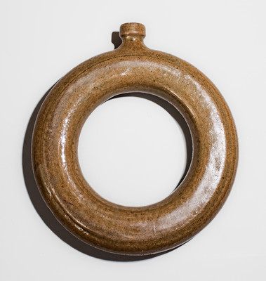 Rare Stoneware Ring Jug attrib. William Horne at the Jesse P. Bodie Pottery, Edgefield District, SC