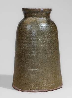 Very Rare (John Gilreath, Spartanburg, SC) Alkaline-Glazed Stoneware Canning Jar
