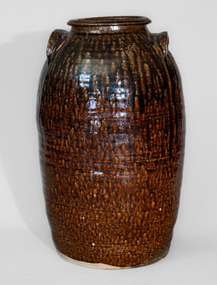 Scarce Six-Gallon Southern Stoneware Jar w/ Star Stamp, second half 19th century