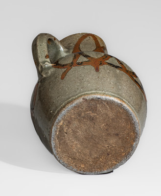 Exceptional Small-Sized Pitcher attrib. Trapp & Chandler (Kirksey's Crossroads, Edgefield, SC) Stoneware Pitcher
