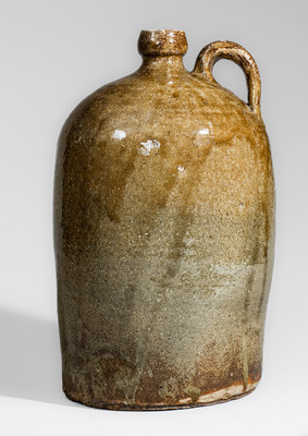 Fine J. W. S. & CO / PINE HOUSE, S. C. Alkaline-Glazed Stoneware Jug, circa 1860