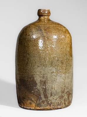 Fine J. W. S. & CO / PINE HOUSE, S. C. Alkaline-Glazed Stoneware Jug, circa 1860