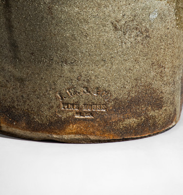 Fine J. W. S. & CO / PINE HOUSE, S. C. Alkaline-Glazed Stoneware Jug, circa 1860
