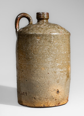 Rare S.C. DISPENSARY (J. G. Baynham Pottery, Edgefield District, SC) Stoneware Jug