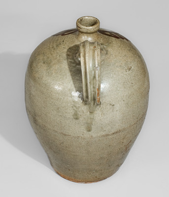 Fine attrib. Thomas Chandler Pottery, Kirksey's Crossroads, Edgefield District, SC Stoneware Jug, c1850