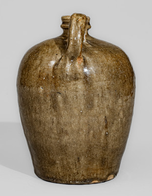 Small-Sized Alkaline-Glazed Stoneware Jug attrib. B.F. Landrum Pottery, Horse Creek Valley, Edgefield District, SC