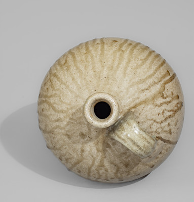 Alkaline-Glazed Stoneware Jug Stamped A, attrib. Pottersville Stoneware Manufactory, Edgefield District, SC