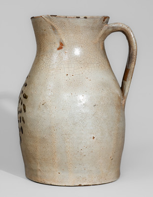 Extremely Rare and Fine Two-Color-Slip Stoneware Pitcher, Whelchel Family, Gaffney, SC area