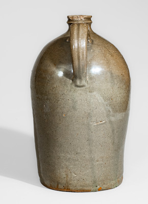 Extremely Rare CHANDLER / WARRANTED Alkaline-Glazed Stoneware Jug, Thomas Chandler, Edgefield District, SC