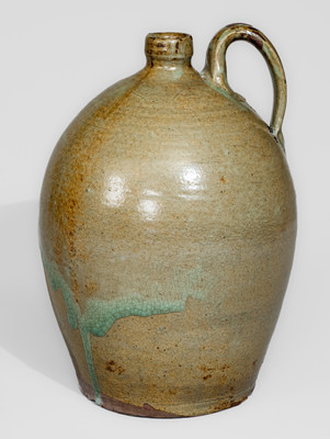 Fine J. P BODIE / MAKER Dated 1872 Stoneware Jug, Kirksey's Crossroads, Edgefield District, SC