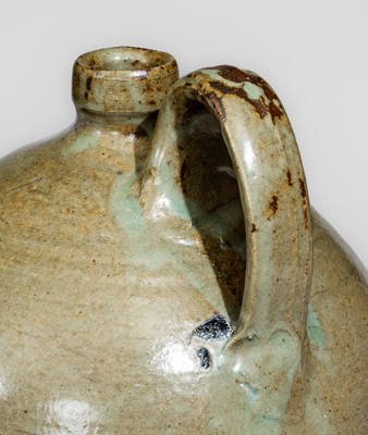 Fine J. P BODIE / MAKER Dated 1872 Stoneware Jug, Kirksey's Crossroads, Edgefield District, SC