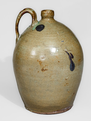 Fine J. P BODIE / MAKER Dated 1872 Stoneware Jug, Kirksey's Crossroads, Edgefield District, SC