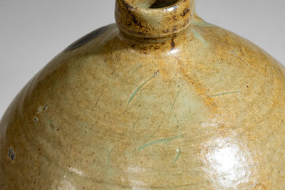 Fine J. P BODIE / MAKER Dated 1872 Stoneware Jug, Kirksey's Crossroads, Edgefield District, SC