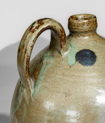 Fine J. P BODIE / MAKER Dated 1872 Stoneware Jug, Kirksey's Crossroads, Edgefield District, SC