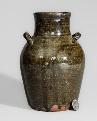 Extremely Rare attrib. Rich Williams, Gowensville Area, Greenville County, SC Stoneware Vase