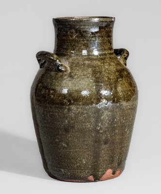 Extremely Rare attrib. Rich Williams, Gowensville Area, Greenville County, SC Stoneware Vase