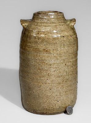 Rare Alkaline-Glazed Upstate SC Stoneware Canning Jar, second half 19th century