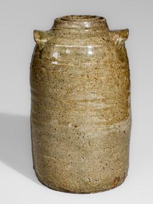 Rare Alkaline-Glazed Upstate SC Stoneware Canning Jar, second half 19th century