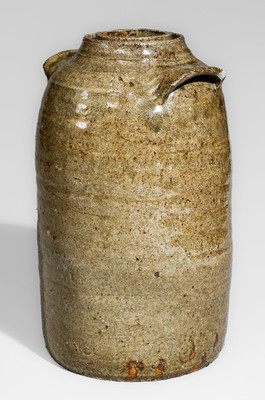 Rare Alkaline-Glazed Upstate SC Stoneware Canning Jar, second half 19th century