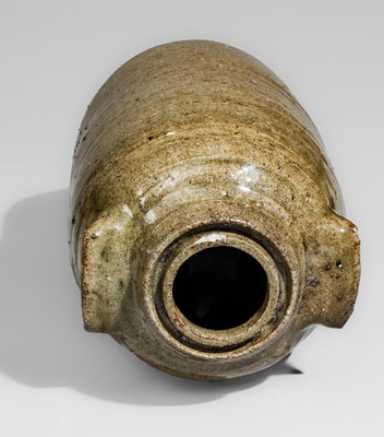 Rare Alkaline-Glazed Upstate SC Stoneware Canning Jar, second half 19th century