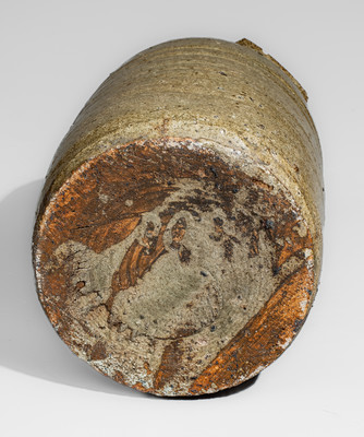 Rare Alkaline-Glazed Upstate SC Stoneware Canning Jar, second half 19th century