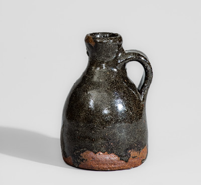 Rare Miniature Alkaline-Glazed Stoneware Jug, probably Rich Williams, Greenville County, SC