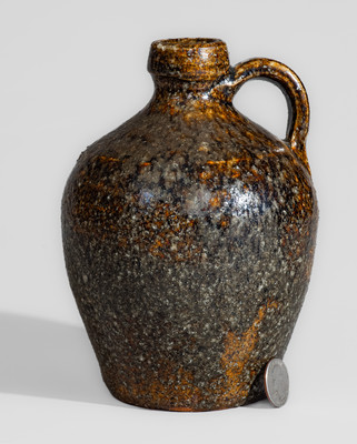 Small-Sized Buncombe County, NC Alkaline-Glazed Stoneware Jug, fourth quarter 19th century