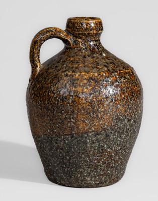 Small-Sized Buncombe County, NC Alkaline-Glazed Stoneware Jug, fourth quarter 19th century