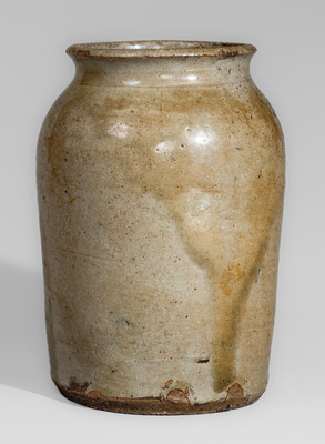 Edgefield District, South Carolina Stoneware Jar, second quarter 19th century