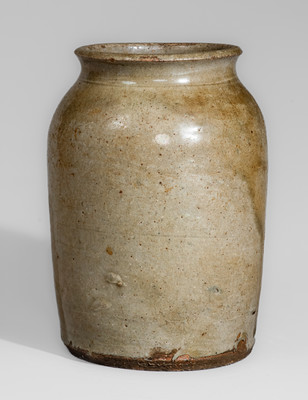 Edgefield District, South Carolina Stoneware Jar, second quarter 19th century
